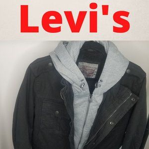 Men's Levi's Black Hooded Jacket